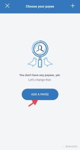 BMO Add Payee 界面