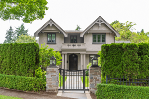 Houses In Suburb At Summer In Canada
